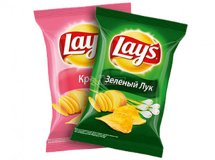 Картофель «Бруто» со вкусом сметаны и зелени 130 гр.: Чипсы 