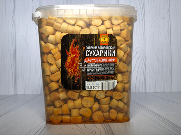 Сухарики с красной икрой в Сергиевом Посаде