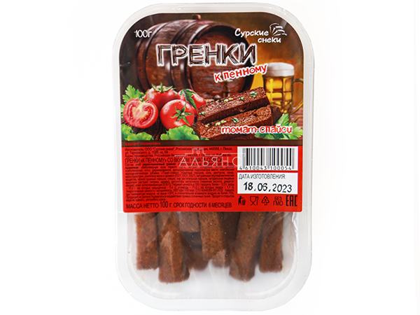 Сурские гренки Томат спайси (100 гр) в Сергиевом Посаде