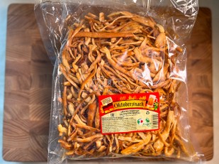 Продукт сырный ПАУТИНКА Oktobersnack КРАБ 1 кг: Нитка ЖАРЕНАЯ 