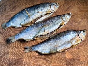 Икра минтая вяленая: Пелядь вяленая крупная потрошеная