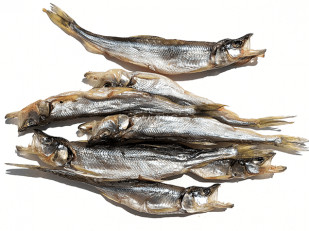 Японские снеки и крекеры: Корюшка (мелкая) вяленая (Камчатка)