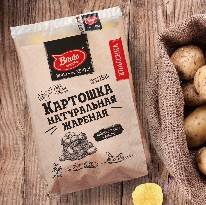 Картофель «Бруто» с солью 130 гр. в Сергиевом Посаде